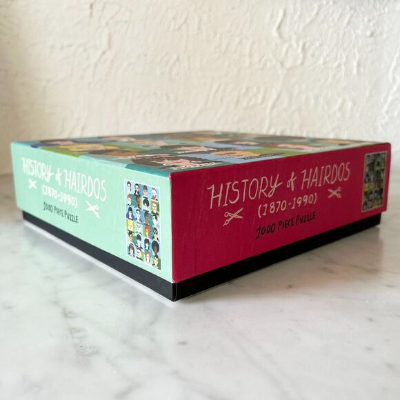 History of Hairdos 1870-1990 Galison Puzzle 1000 Pageboy-Pompadour-Mop Top-Shag - Picture 5 of 7